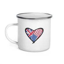 Load image into Gallery viewer, Enamel Mug UK-US Love
