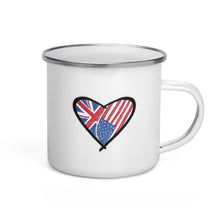 Load image into Gallery viewer, Enamel Mug UK-US Love