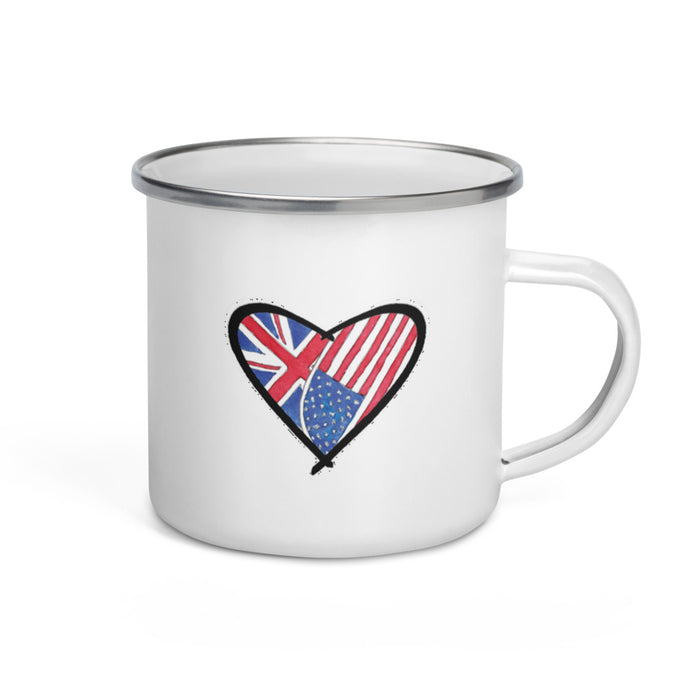 Enamel Mug UK-US Love